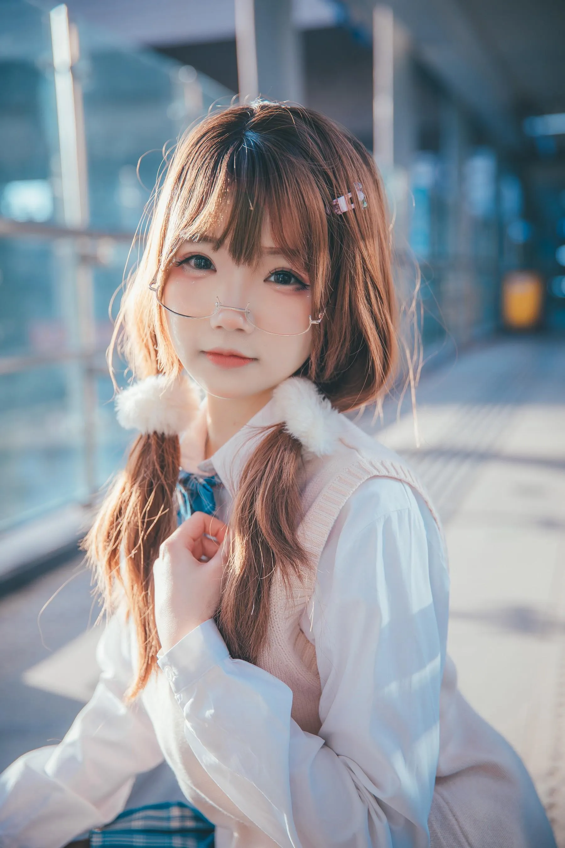 雪晴Astra – NO.32 JK夕阳 [26P]插图8